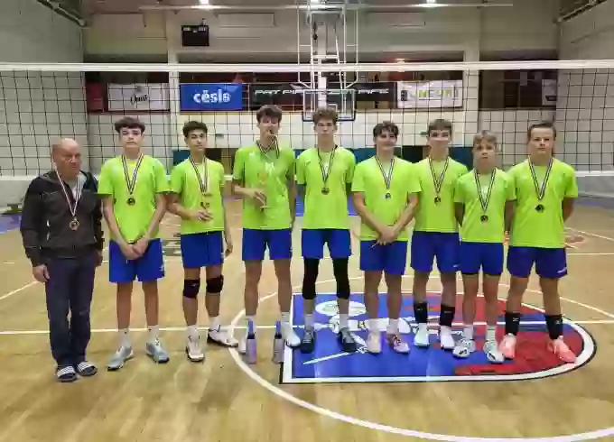 Cēsu Kausa uzvarētāji- Jēkabpils Sporta skolas volejbolisti