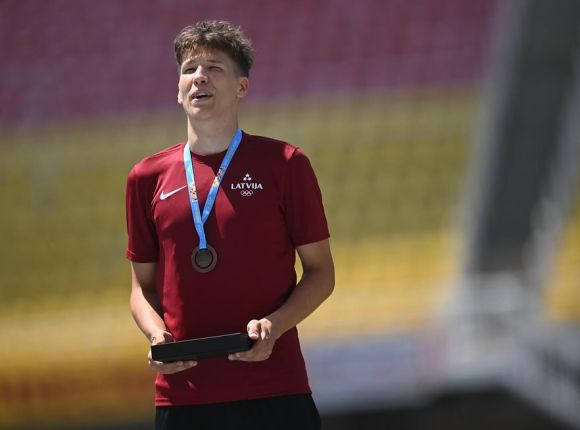 Daniels Ģiedris_bronzas ieguvējs Eiropas jaunatnes olimpiskajā festivālā