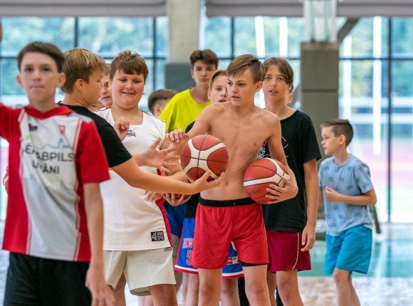Basketbola diena Jēkabpils Sporta hallē