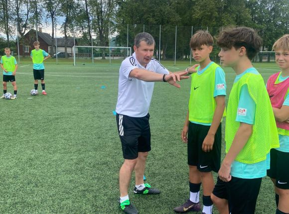Futbola treniņš Latvija izlašu trenera Andreja Gluščuka vadībā_28.07.2025.