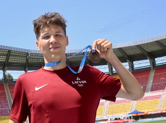 Daniels Ģiedris_bronzas ieguvējs Eiropas jaunatnes olimpiskajā festivālā