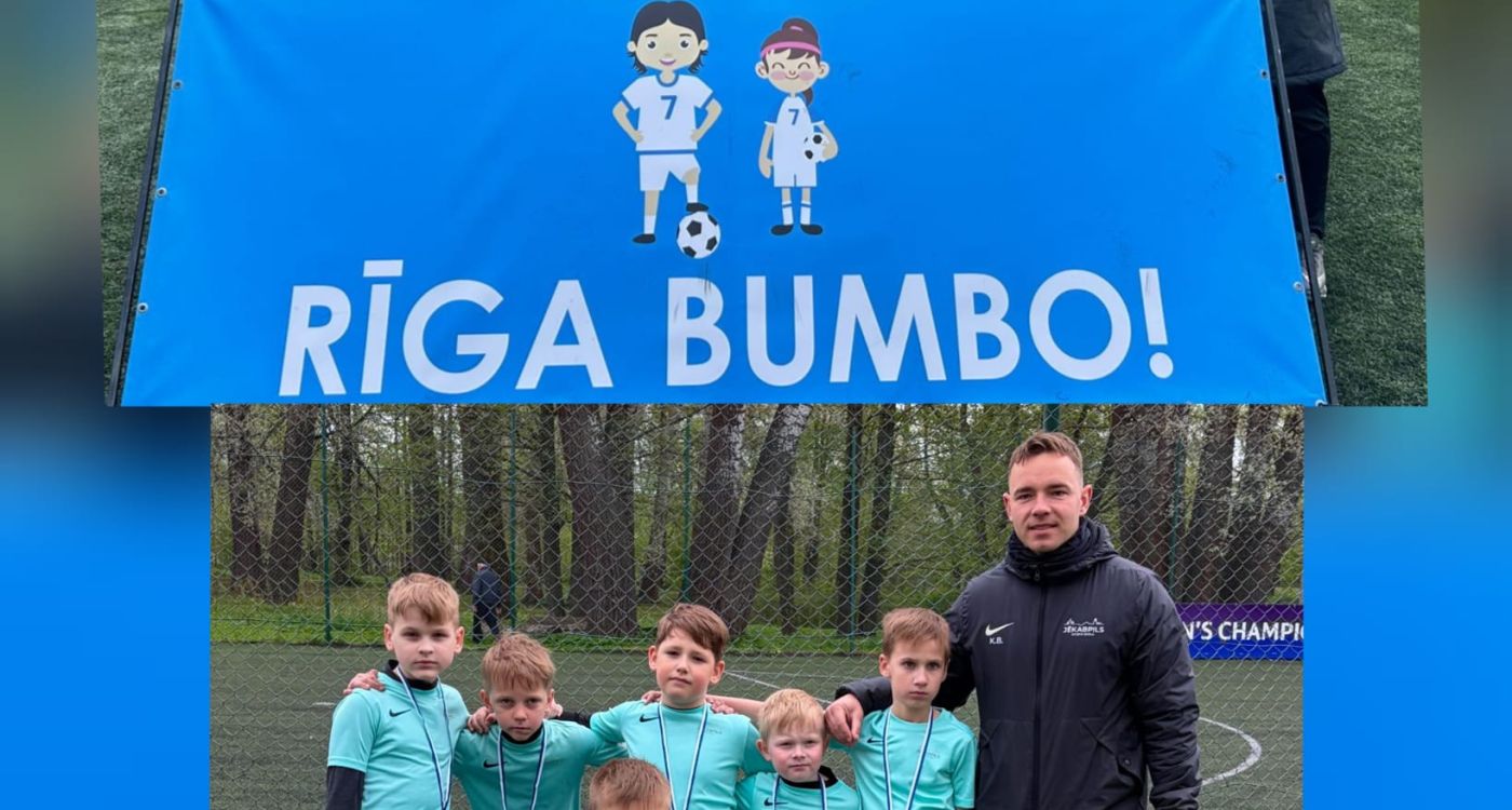 Jaunākie futbolisti bumbo Rīgā