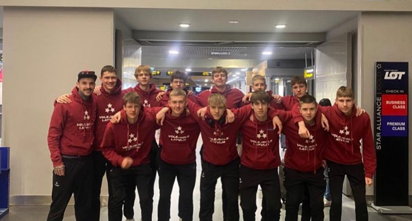 Eiropas čempionāta kvalifikācijas 2.kārtā Latvijas U17 izlases sastāvā spēlē RAINERS VEIPS
