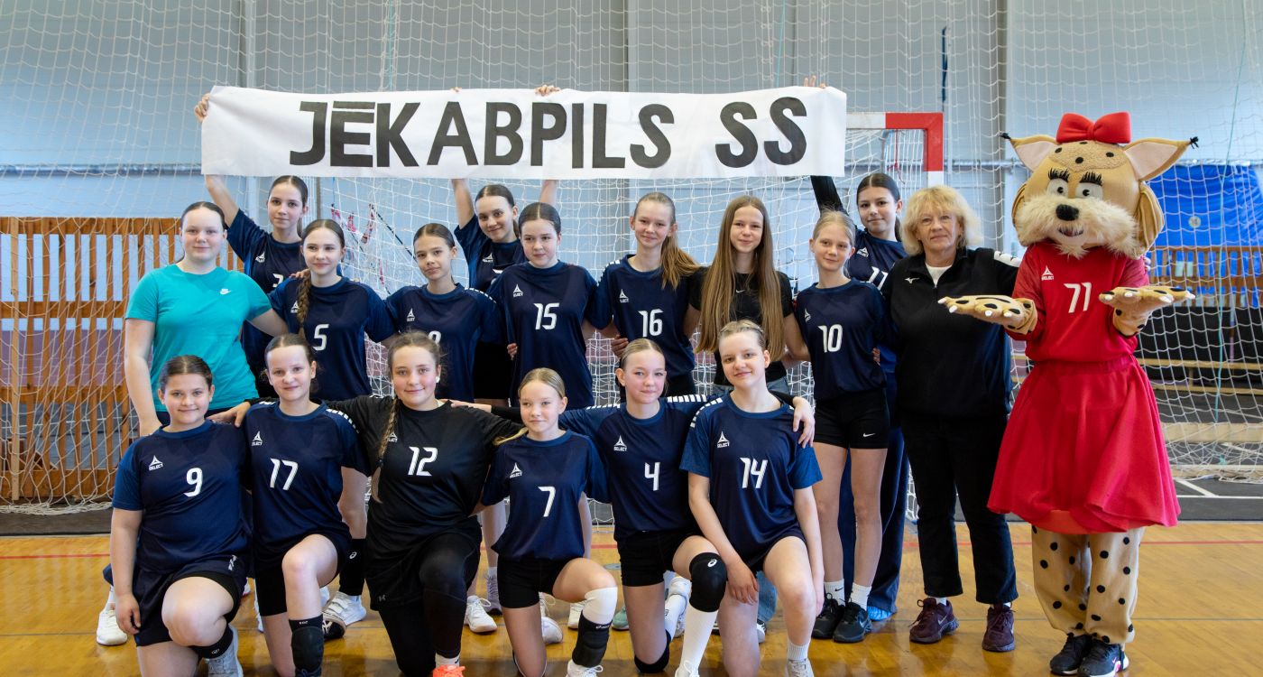 U13 handbolistes finālspēles aizvada Jēkabpilī