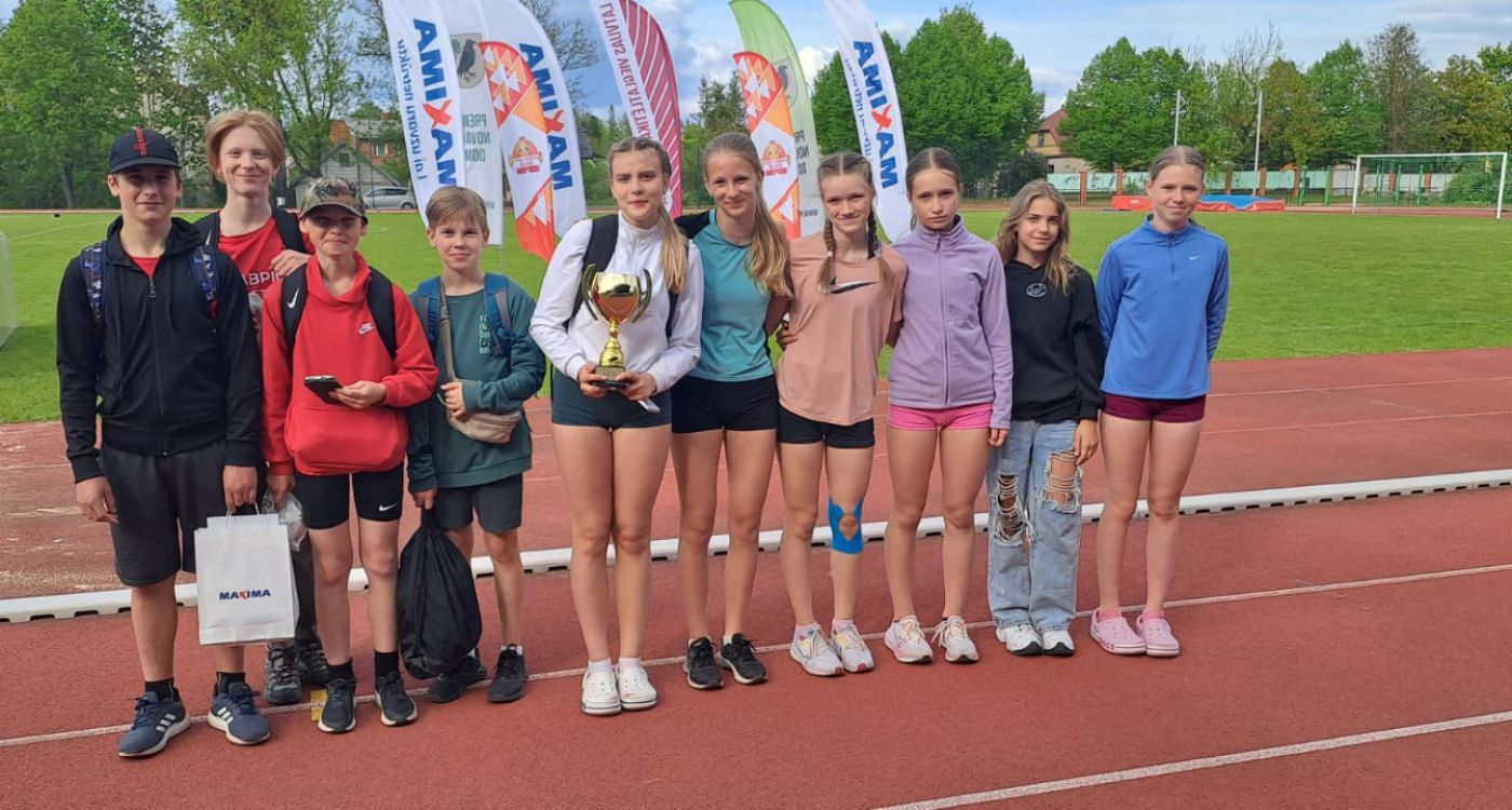 Jēkabpils Sporta skolas vieglatlētu komandai 3.vieta 