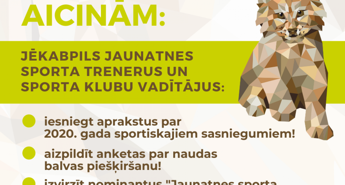 NOVĒRTĒSIM JAUNO SPORTISTU SNIEGUMU 2020. GADĀ!