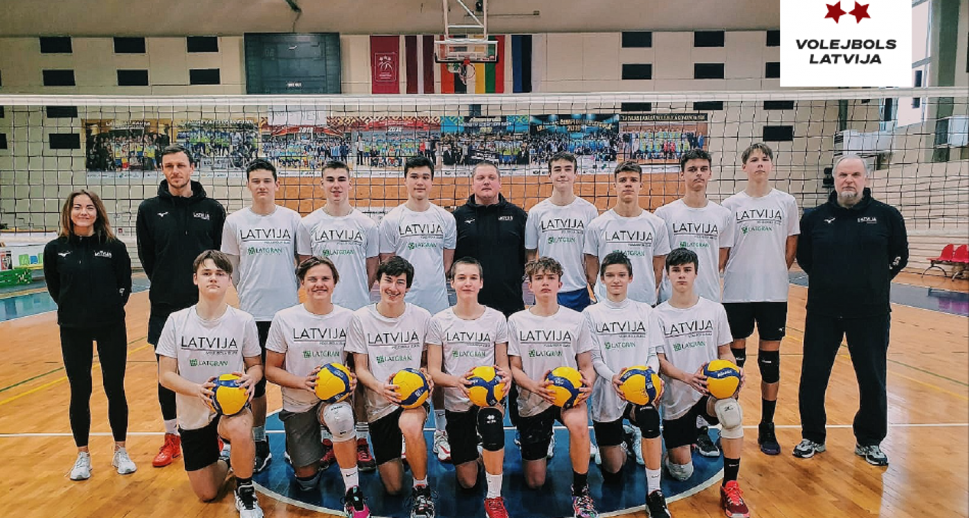 Treniņnometni uzsāk U-17 Latvijas izlase volejbolā- galvenais treneris Mārcis Obrumans, starp spēlētājiem Jēkabpils SS audzēknis Kristers Landzāns