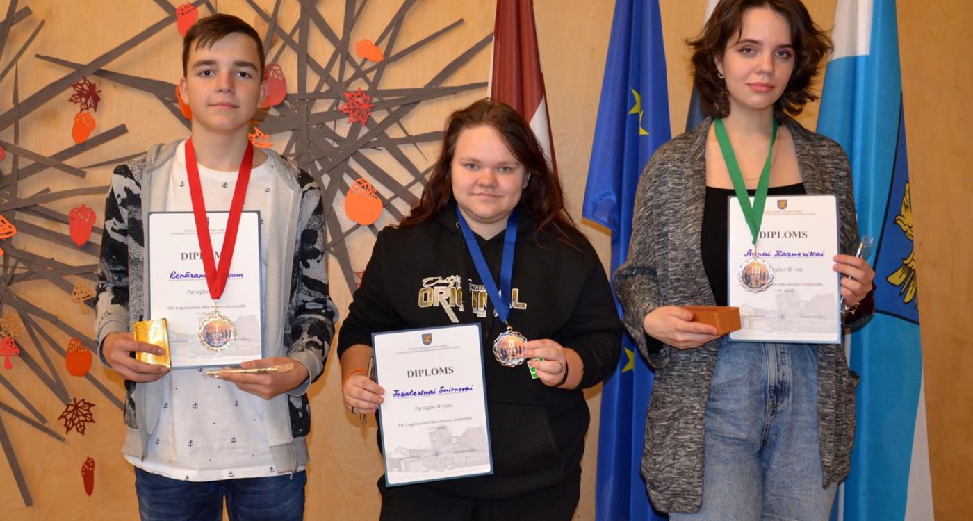 Šahistiem godalgas Latgales jauno šaha amatieru čempionātā