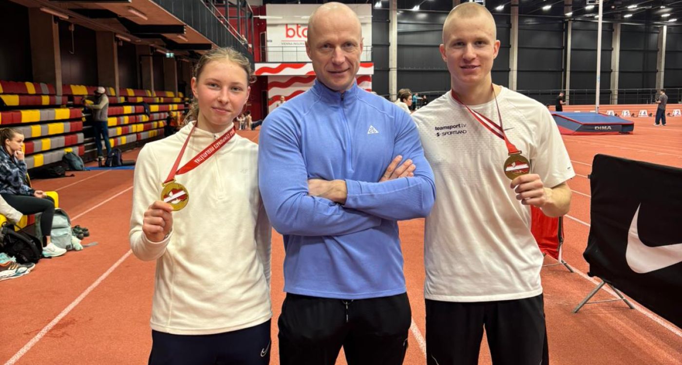 Trīs starti. Trīs medaļas. Divi čempioni.