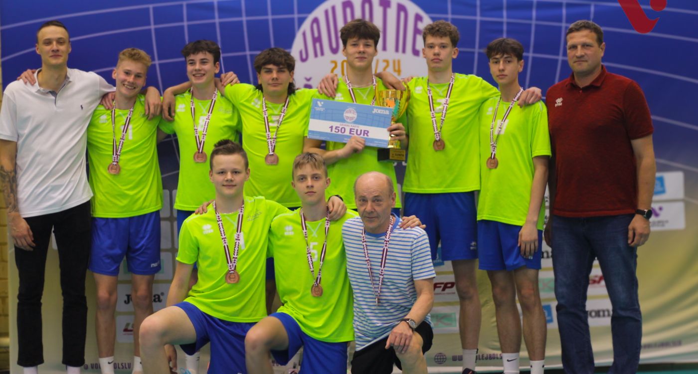 Jēkabpils Sporta skolas volejbolisti atgriežas ar godalgām