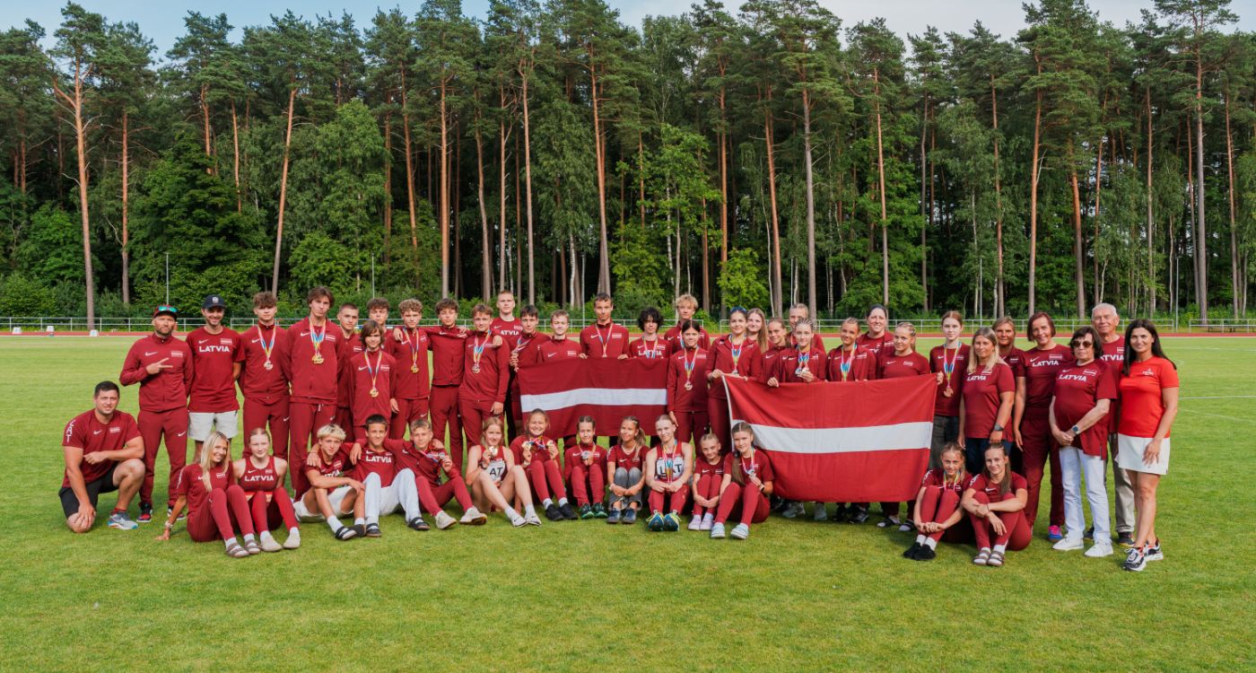 Jēkabpils Sporta skolas vieglatlēti Latvijas izlases sastāvā palīdz izcīnīt Baltijas U16 čempionu titulu