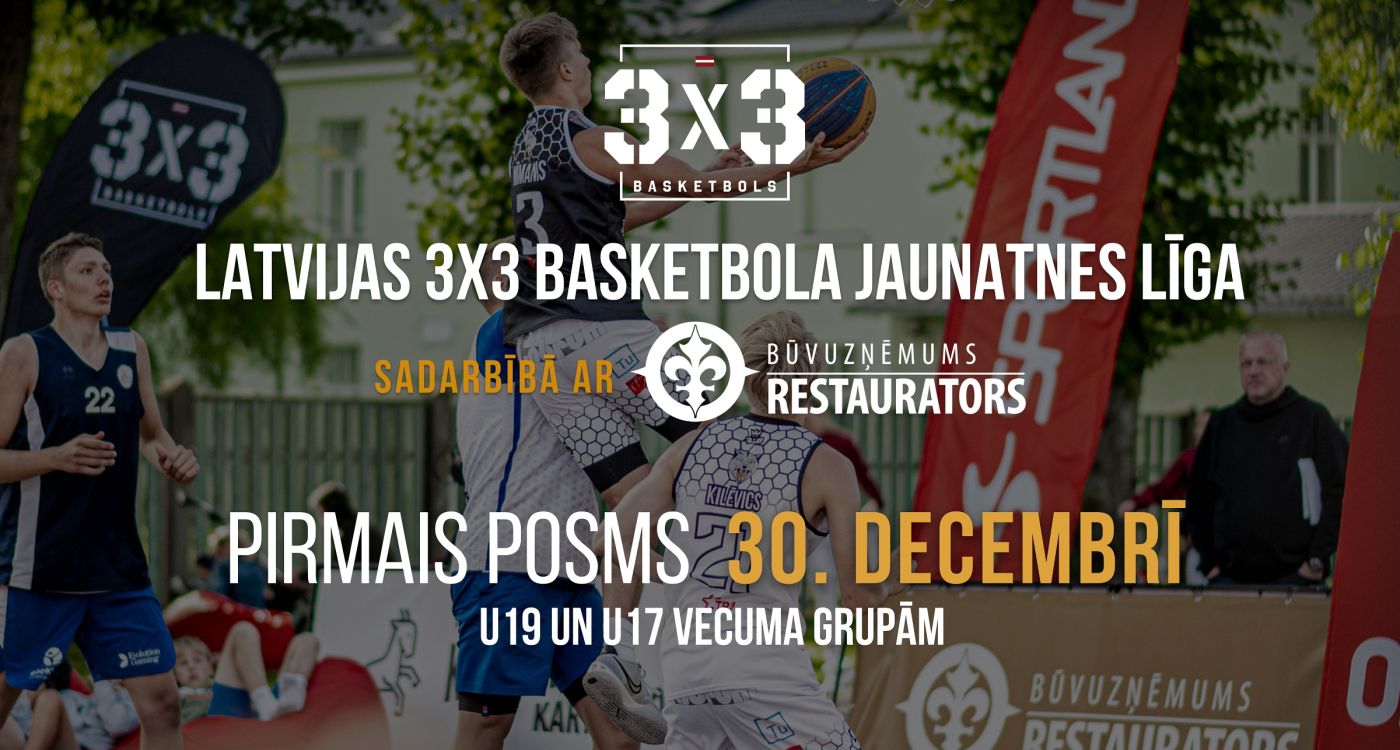 Sākusies Latvijas jaunatnes 3x3 basketbola līga