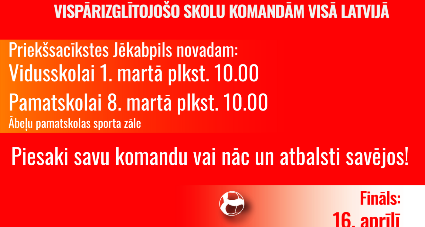 Drīz notiks priekšsacīkstes TOP! Kausam volejbolā