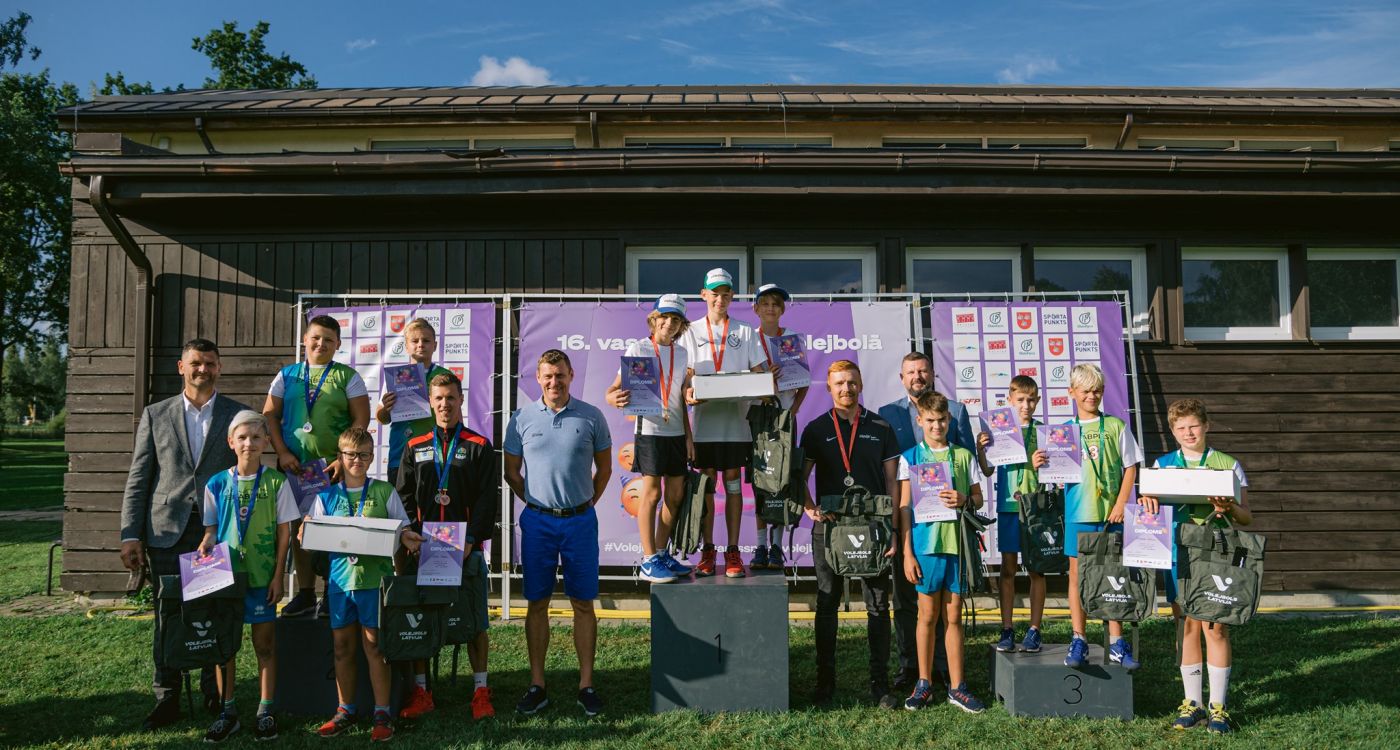 Volejbolisti triumfē LVF Vasaras spēlēs