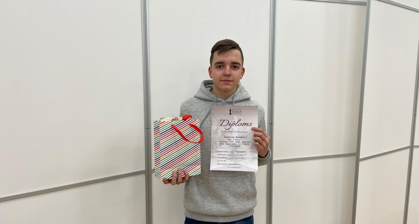 Šahisti izcīna ceļazīmi uz Latvijas Jauniešu čempionāta finālu