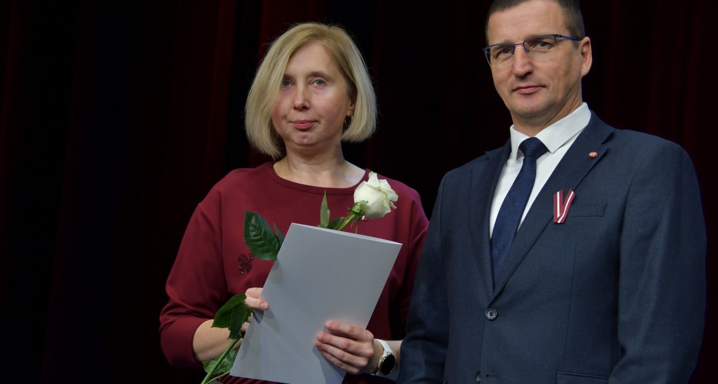 Jēkabpils novada Pateicības rakstu saņem Laila Ludborža
