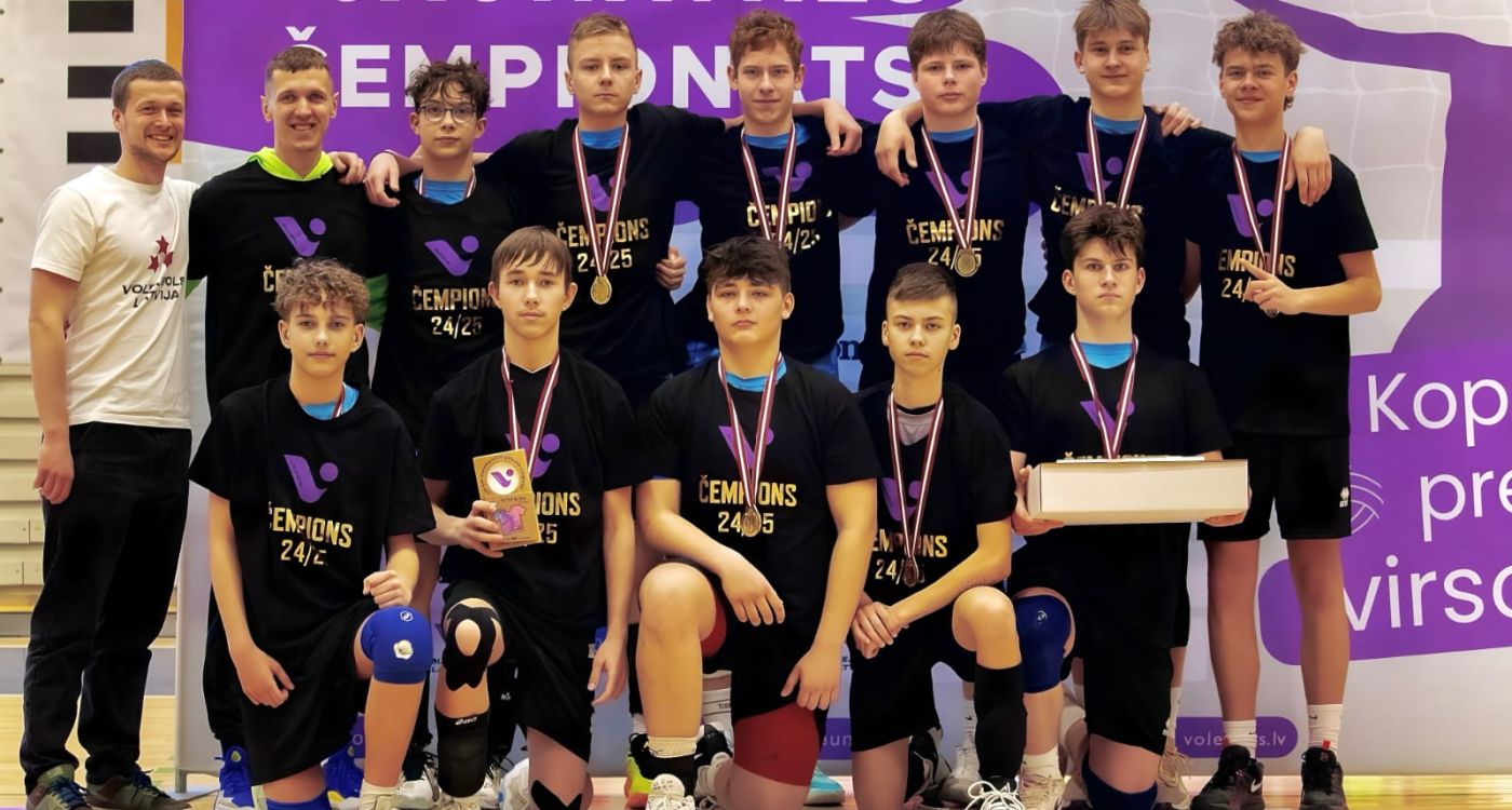 Volejbola jaunatnes čempionāts ar gavilēm noslēdzas U15 komandai