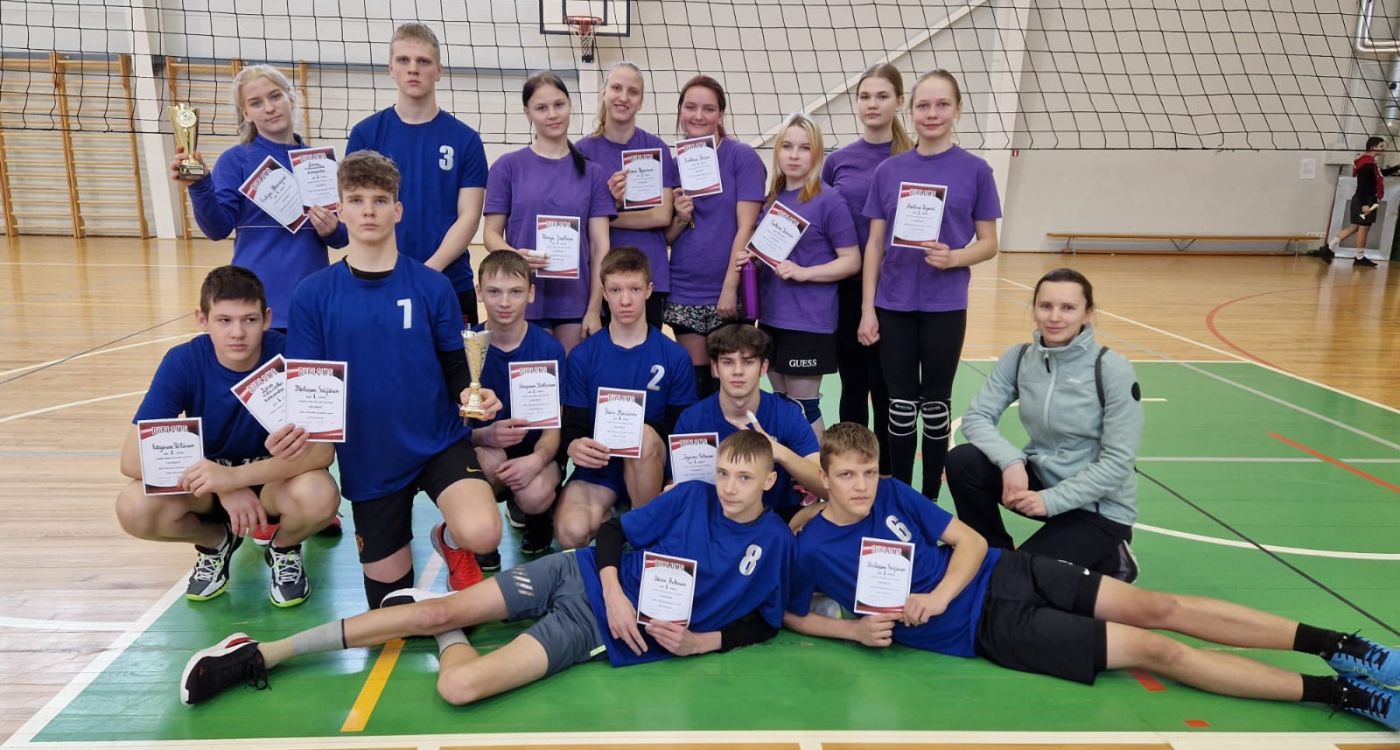 Zasas vidusskolas dubultuzvara volejbolā