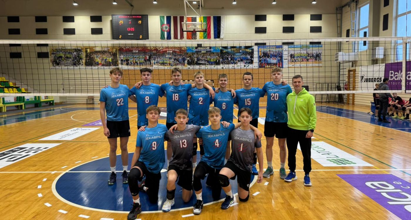  Volejbolā veiksmīgs sākums ceļā uz Latvijas jaunatnes kausu