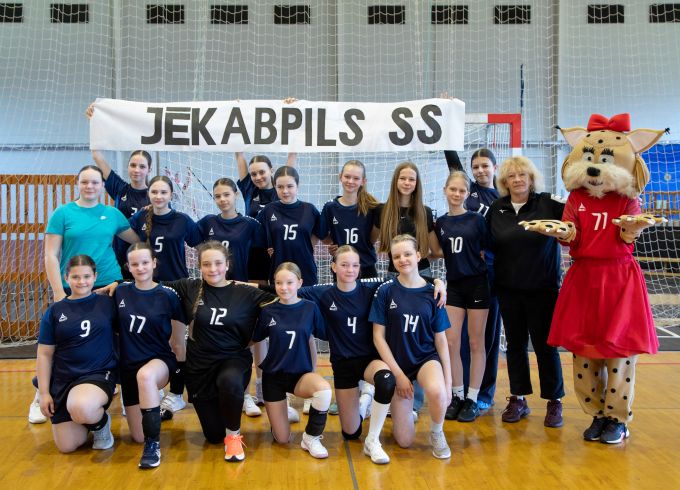 U13 handbolistes finālspēles aizvada Jēkabpilī