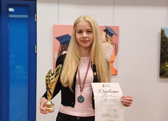 Alise Laimiņa- čempionāta bronzas godalgas ieguvēja