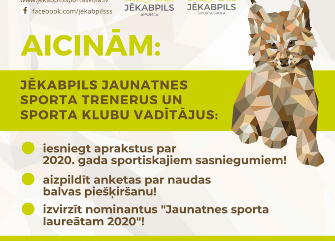 NOVĒRTĒSIM JAUNO SPORTISTU SNIEGUMU 2020. GADĀ!