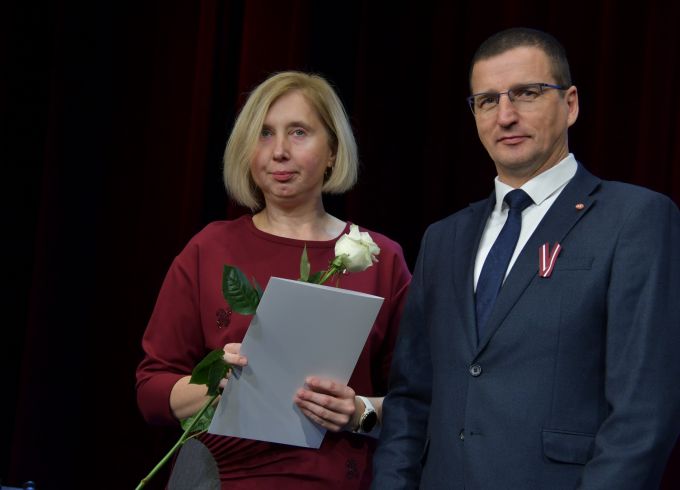 Jēkabpils novada Pateicības rakstu saņem Laila Ludborža