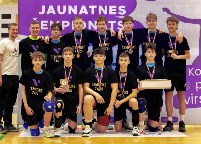 Volejbola jaunatnes čempionāts ar gavilēm noslēdzas U15 komandai