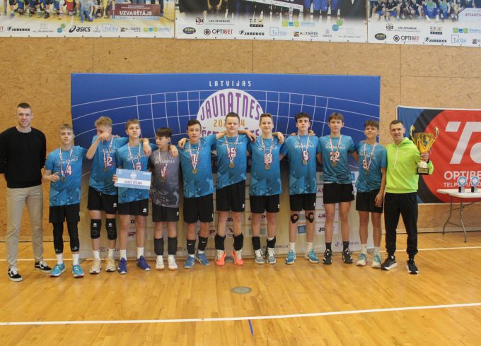 Volejbolisti- Latvijas Jaunatnes čempioni