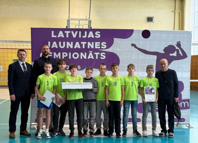 Volejbolā finišē U13 vecuma grupas komanda